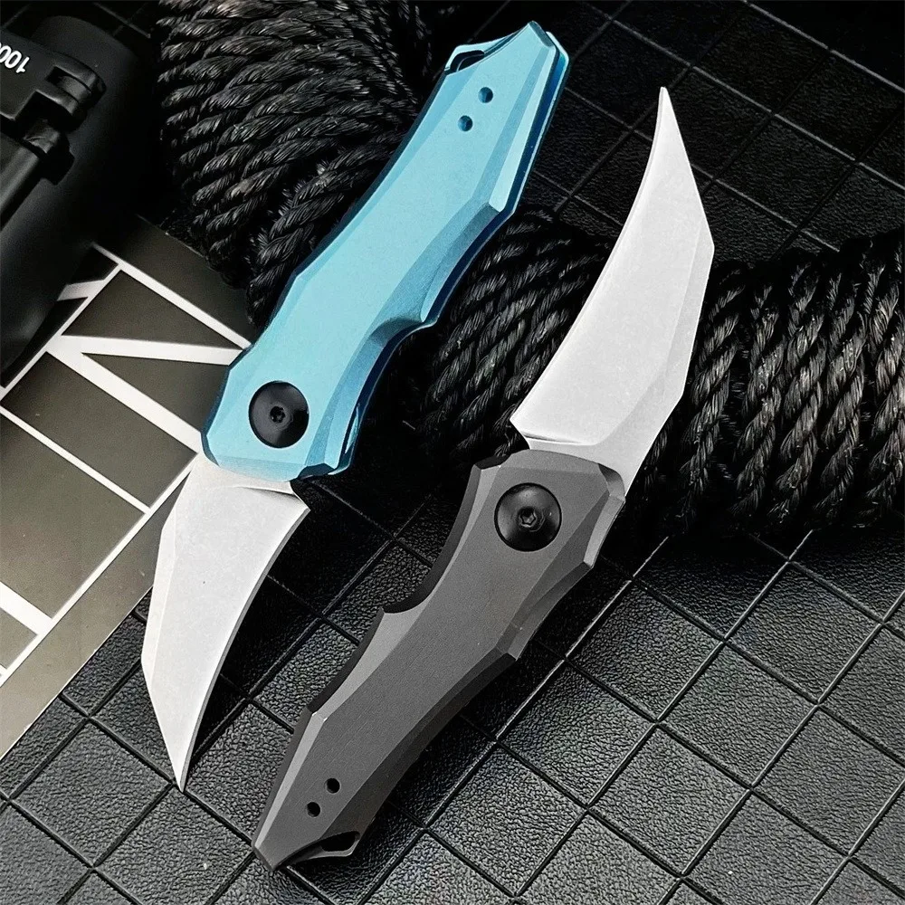 

Классический складной нож KS 7350 со стальным лезвием 8Cr13MoV и ручкой из алюминиевого сплава, многофункциональный инструмент для путешествий на открытом воздухе