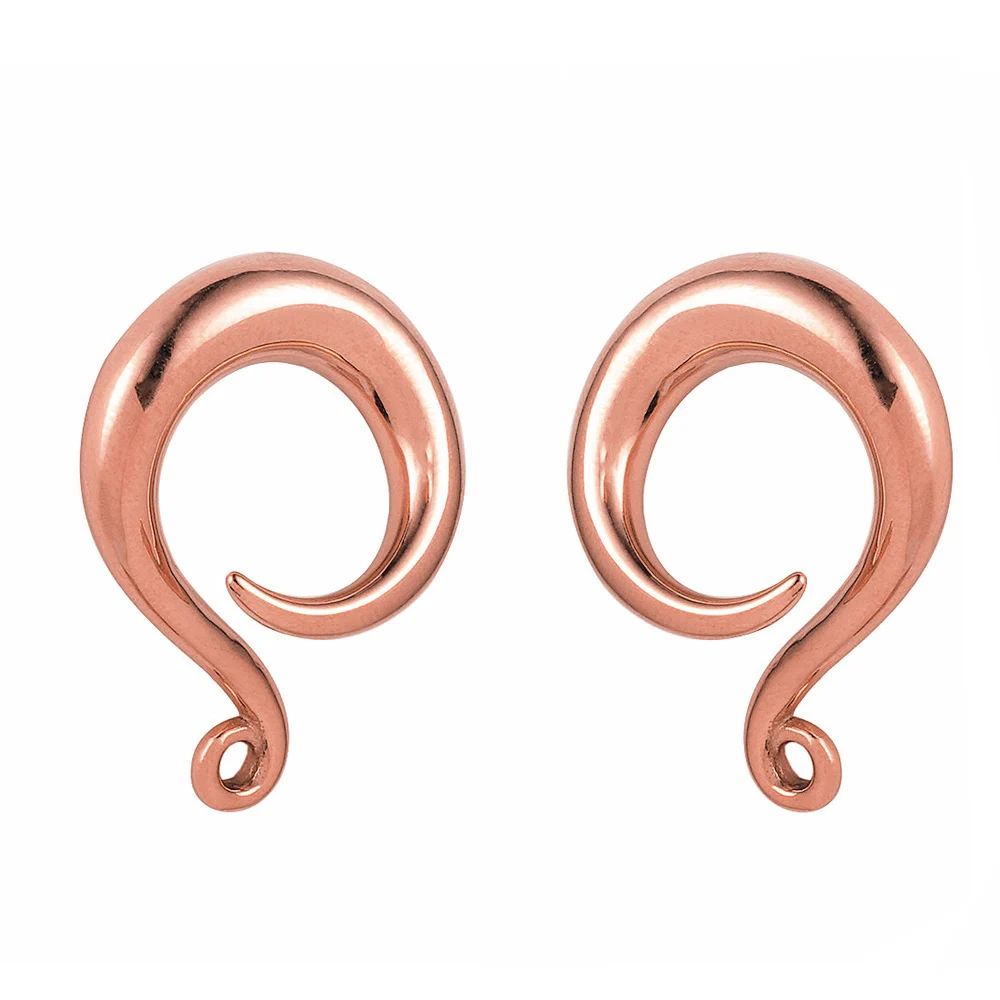 Giga 2PCS DIY Ear Hooks Stainless Steel Tunnel Plug Weighted Dangle Earrings，Suitable for ear stretching , body piercing jewelry