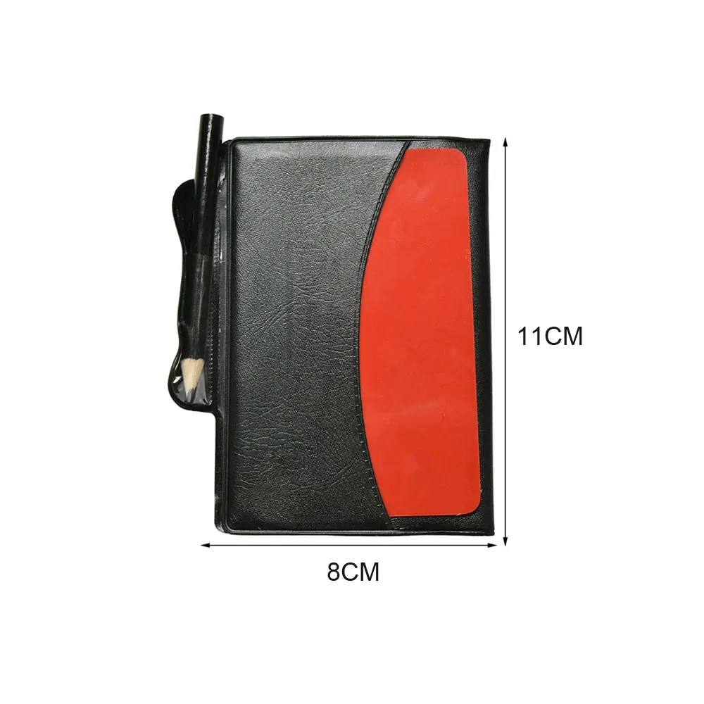 1 Set Football Referee Wallet Notebook with Red Card and Yellow Card Referee Red Yellow Card Professional Game Referee Tool