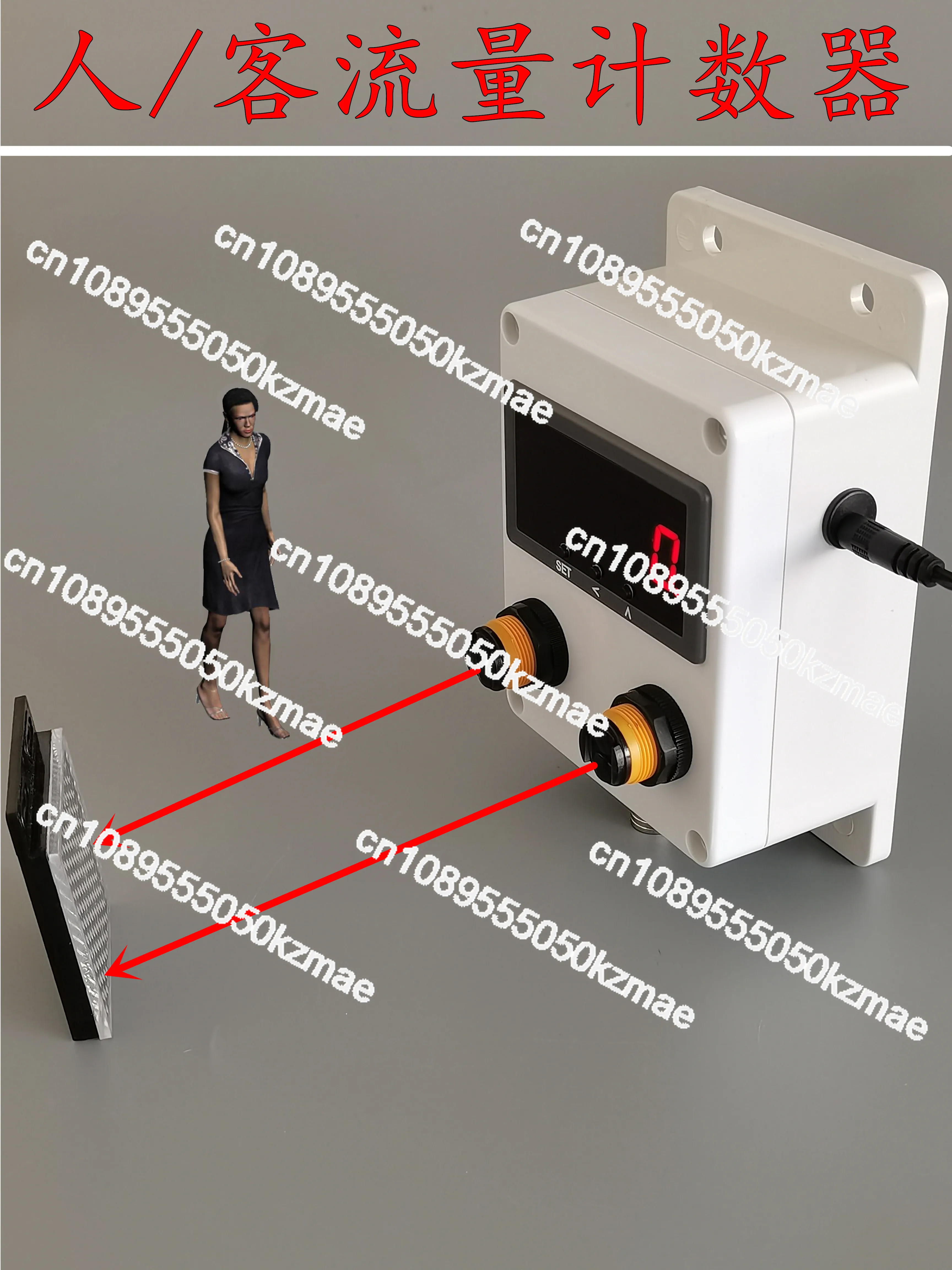 Passenger Flow Counter Automatically Senses The Electronic Number Counter To Count The Number of People in And Out of The Store