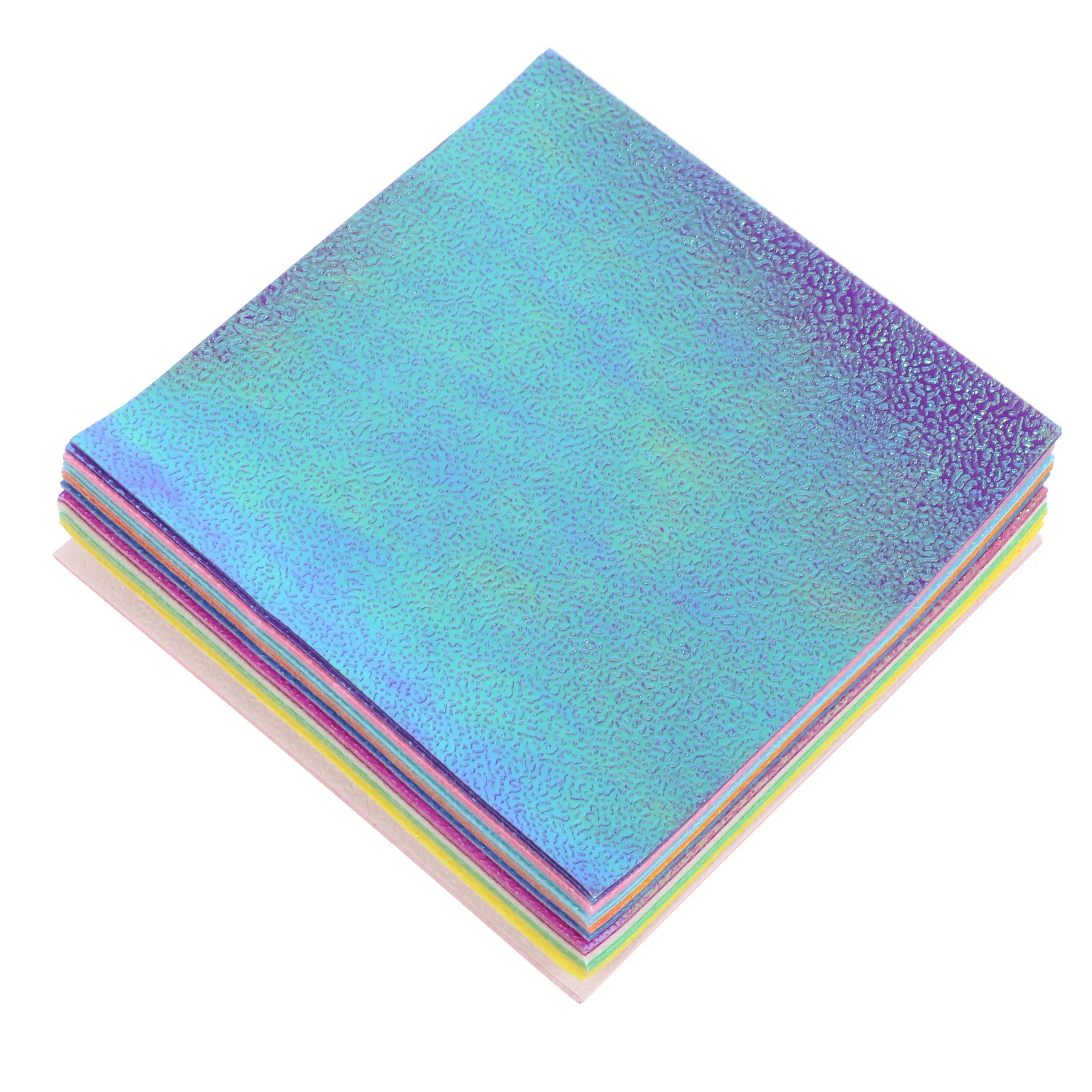 50Pcs Pearlized Origami Paper Colorful Folding Craft Sheets for DIY Handicrafts Printing Painting Projects Bulk Craft Making