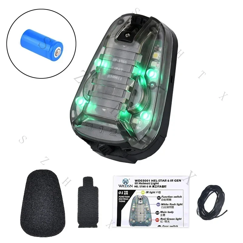 Helmet-Hellstar Signal Teammate Identification Lamp IR Strobe Survival Waterproof FMA view 6