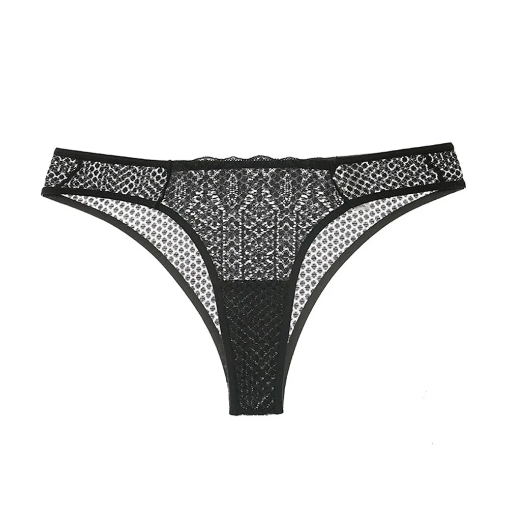 

Women's Sexy Lace Panties Sheer Thong Lingerie Temptation Intimates