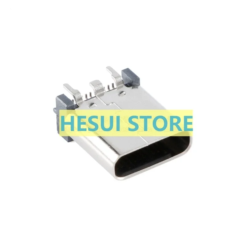 USB Type-C 24P female base stand with small foot straight foot quad with column height 10.5 fast charge interface connector