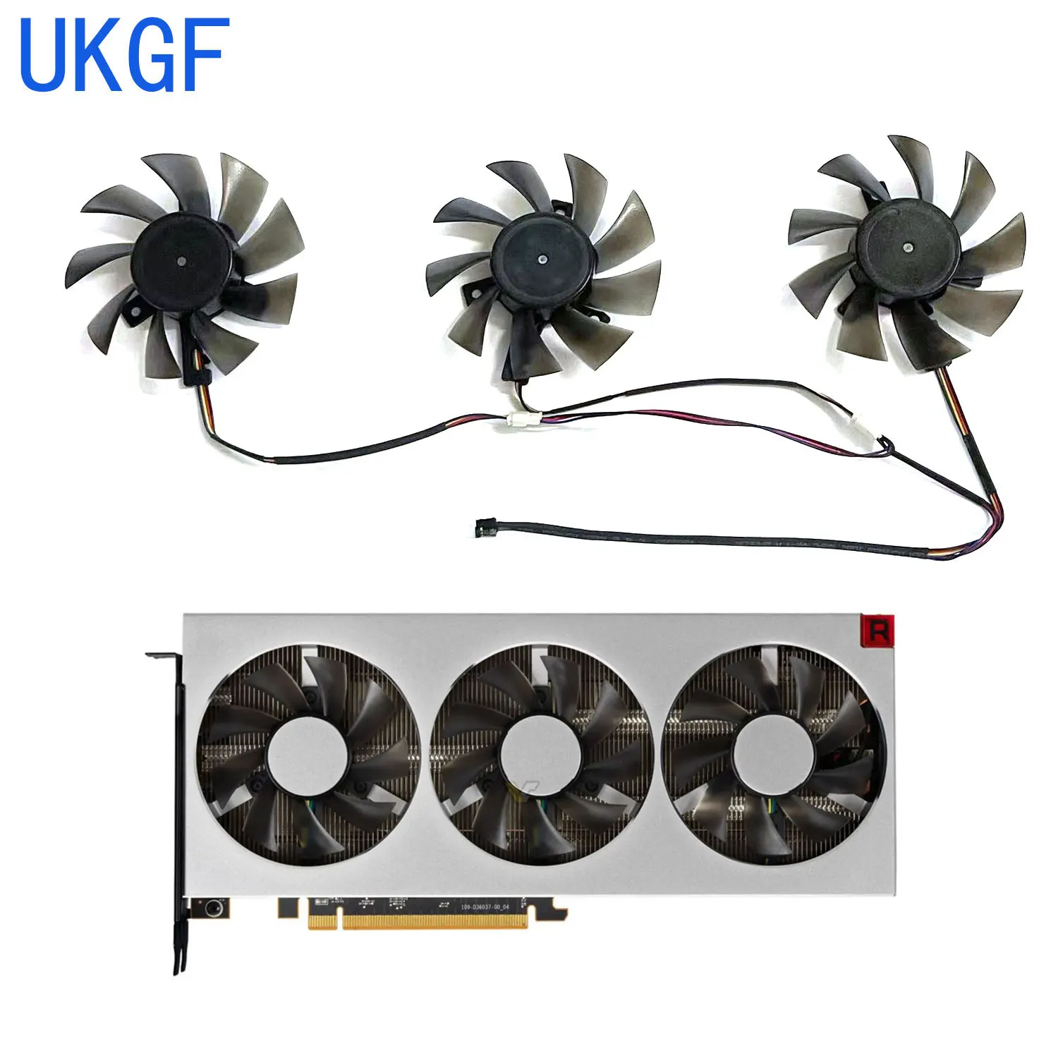 

New for MSI ASUS XFX Dataland Sapphire AMD Radeon VII graphics card replacement fan FD8015H12S