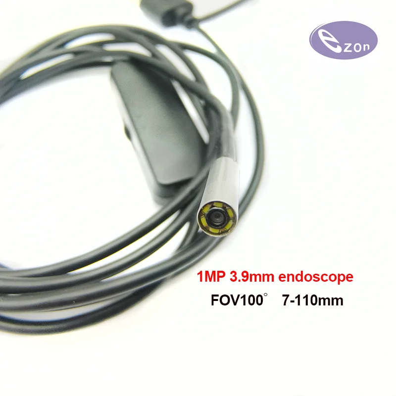 

1MP USB endoscope diameter 3.9mm FOV100゜ IP67 waterproof 3-in-1 cable industrial steering endoscope