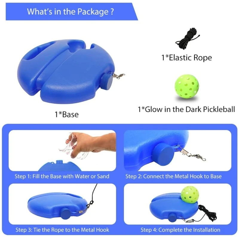 Pickleball Trainer Ball with String Professional Pickleballs Practice Tool