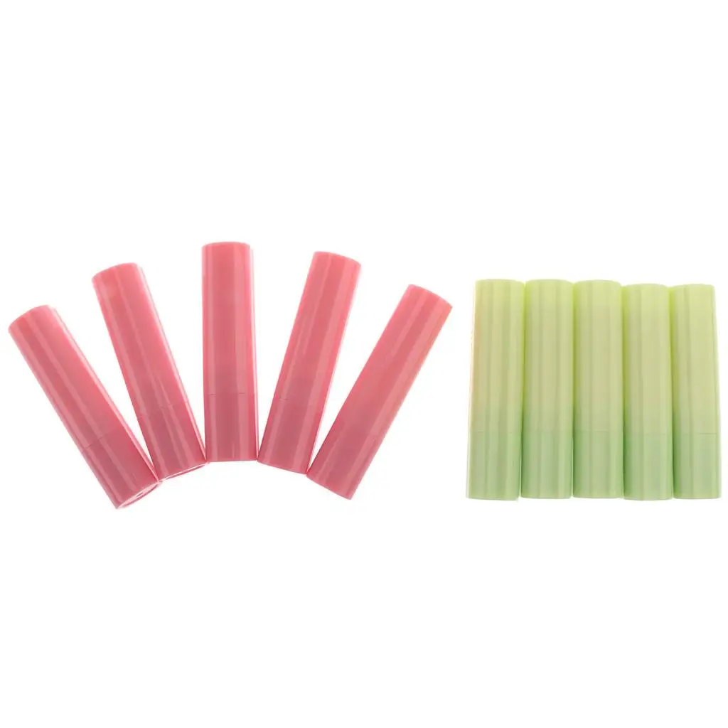 10 قطع 4 جرام حاويات بلسم الشفاه الفارغة أنابيب زجاجات إعادة الملء #1