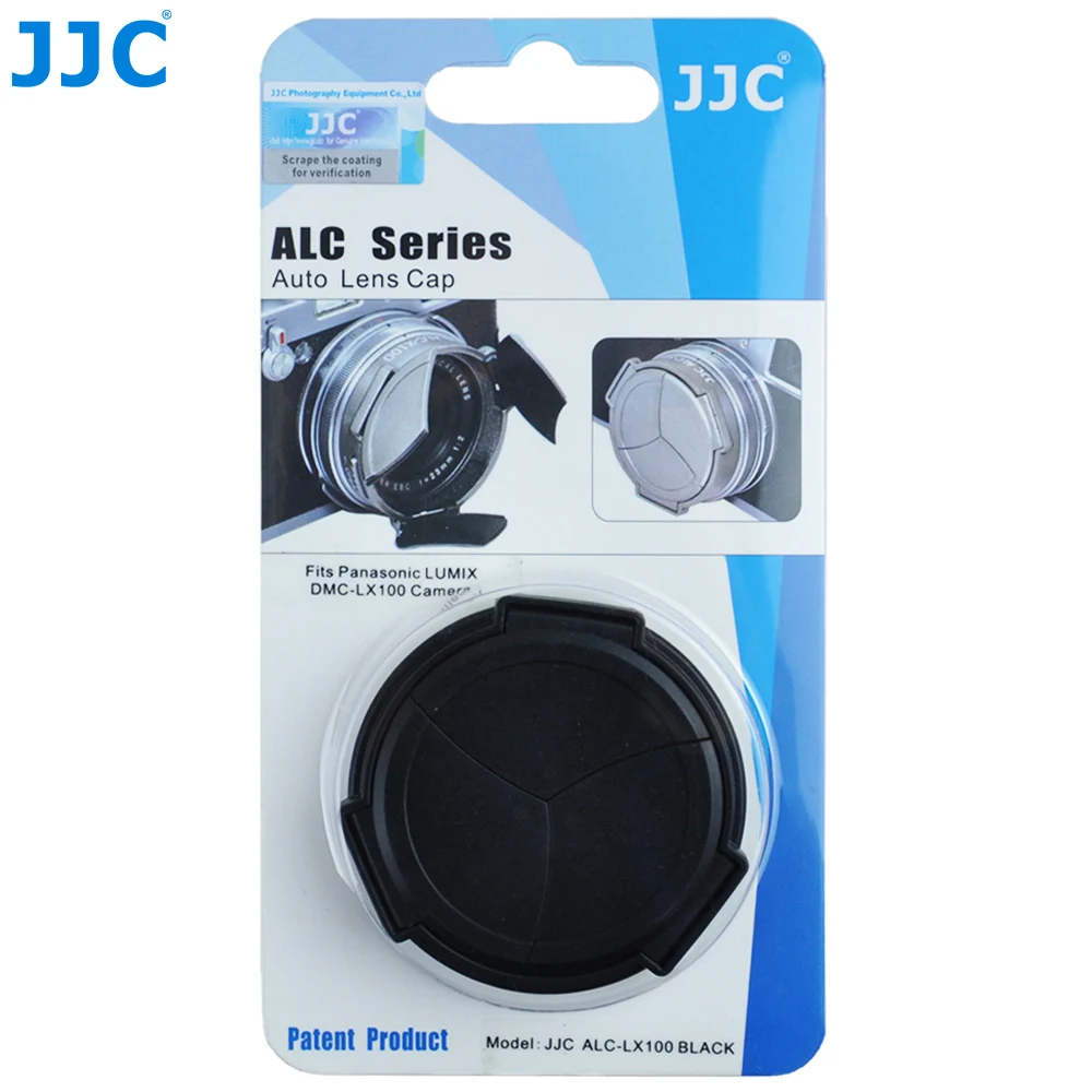 JJC Auto Lens Cap Capa para LEICA, D-Lux8, D-LUX 7, Typ 109, Panasonic Lumix, DMC-LX100, DMC-LX100II, DC-LX100M2, DMW-LFAC1,