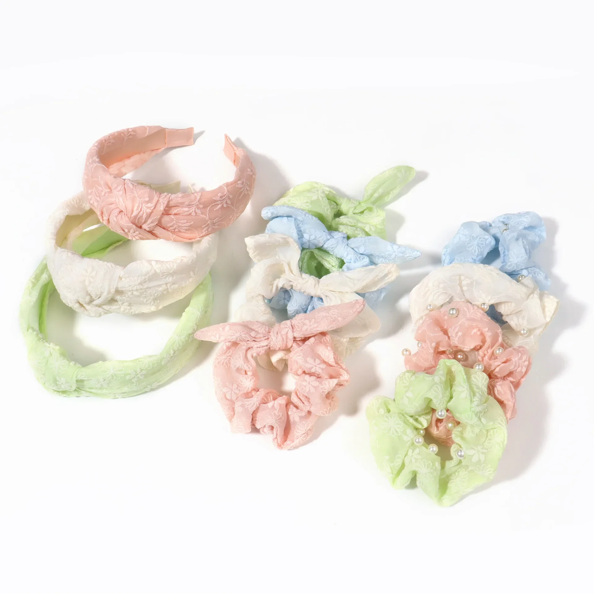 Korean Candy Colored Pleated Hair Bands with Versatile Wide Brims Temperament Headband Hair Accessories Accessories