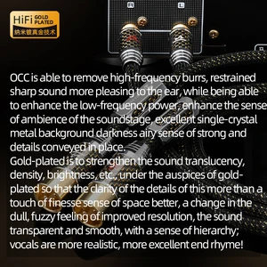 HiFi 2RCA para cabo de áudio 2XLR, cabo equilibrado, fio de ouro OCC para amplificador, Mixer, microfone 6 principais vendas cabo 2rca blindado - №6