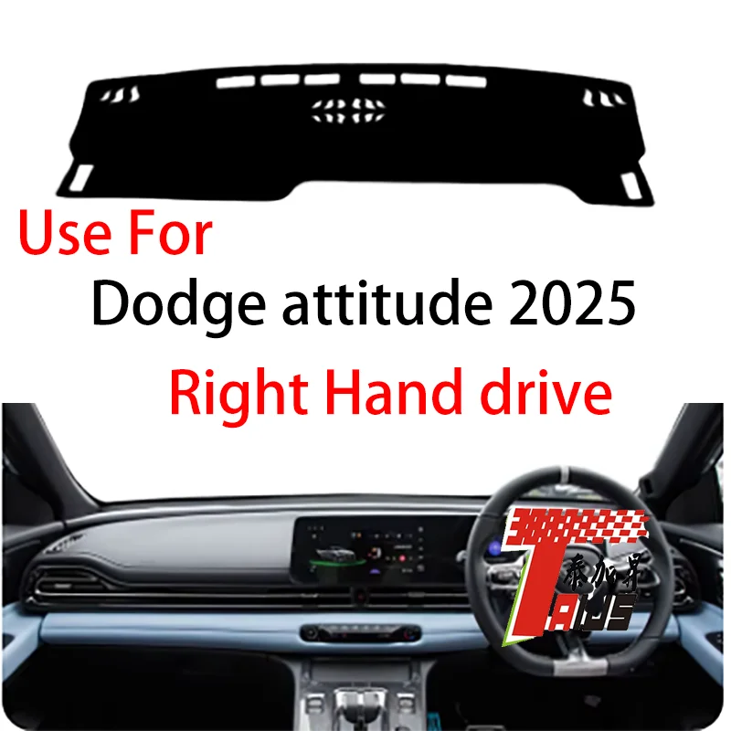 

TAIJS factory high quality anti-dirty Flannel dashboard cover for Dodge Attitude 2025 Right-hand drive hot selling