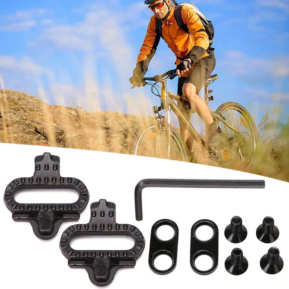 ملحقات أحذية ركوب الدراجات مجموعة أحذية ركوب الدراجات مع مفتاح ربط سداسي لدراجات الطرق الجبلية MTB دواسة ذاتية القفل #2
