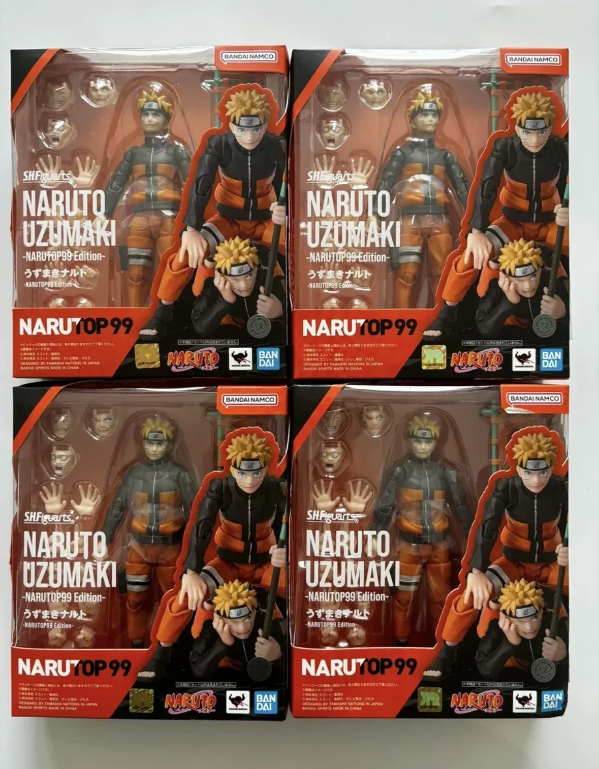 

In Stock Bandai Anime Original SHF Shippuden S.H.Figuarts NARUTO UZUMAKI NARUTOP99 Edition Action Figure Model Toys Doll BB