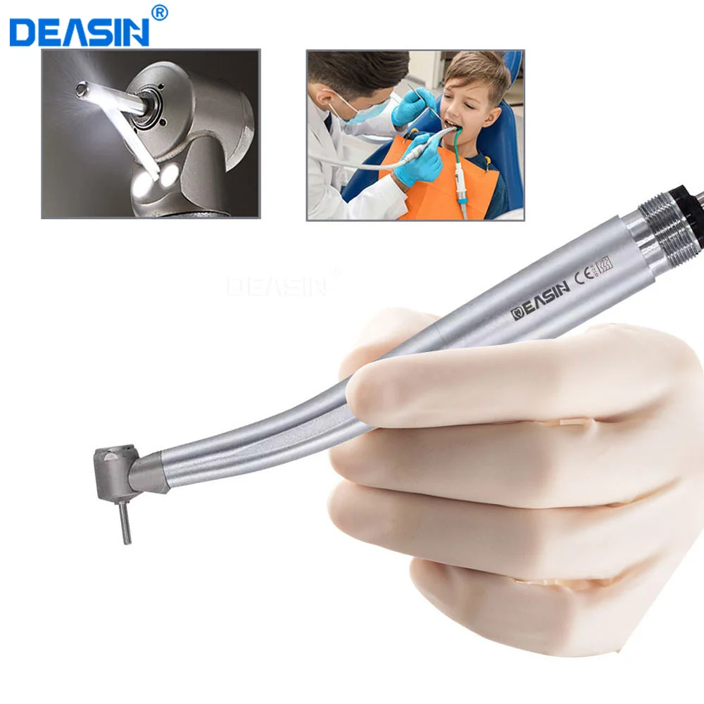 2/4 Holes Hot Sale Dental Small Head Double LED Mini Head High Speed Handpiece for dentistry Lab Kids Hand Push Button