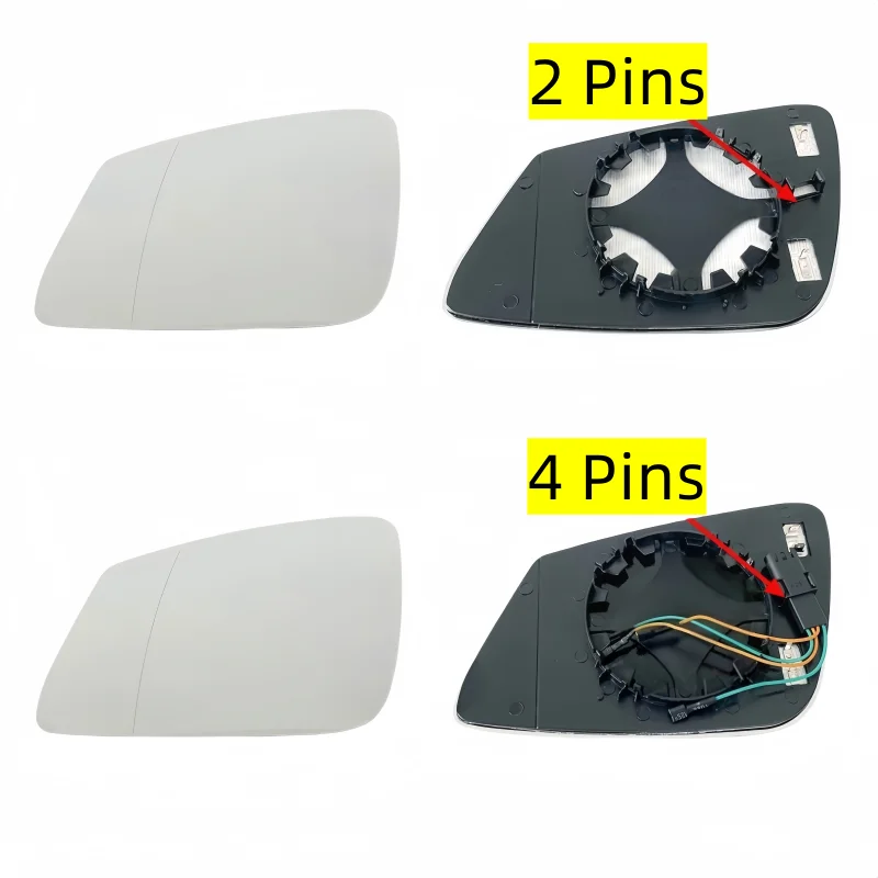 For BMW F01 F02 F03 F04 F06 F07 F10 F11 F12 F13 F18 F20 21 22 30 31 32 33 34 35 Car Wide Angle Heated 4Pins / 2Pins Mirror Glass