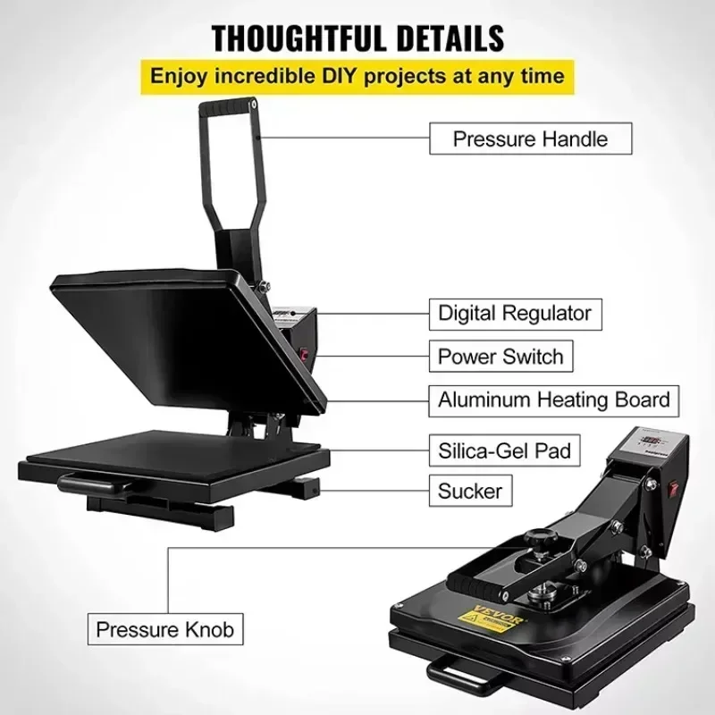 Hot SalesFlat Heat Press Machine Sublimation T-shirt Printing Machine