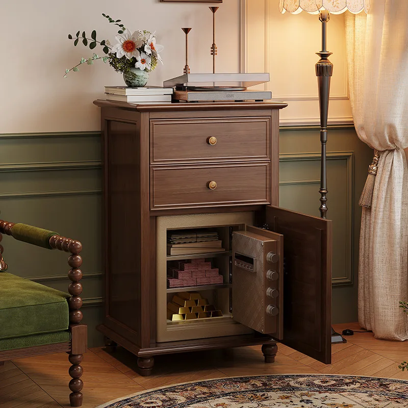 

Smart bedside table, safe, integrated household small locker with fingerprint password lock, bedroom