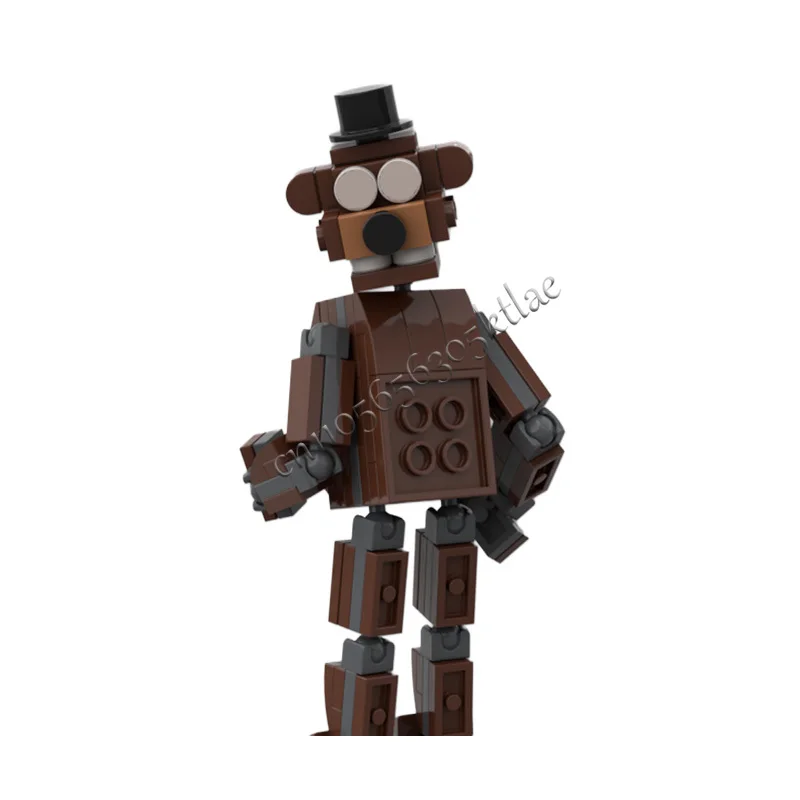 105 PCS Série de Personagens de Jogos Populares Gala Bear Golem MOC Personalizável Bloco de Construção Modular Criativo DIY Brinquedo de Festival para Meninos