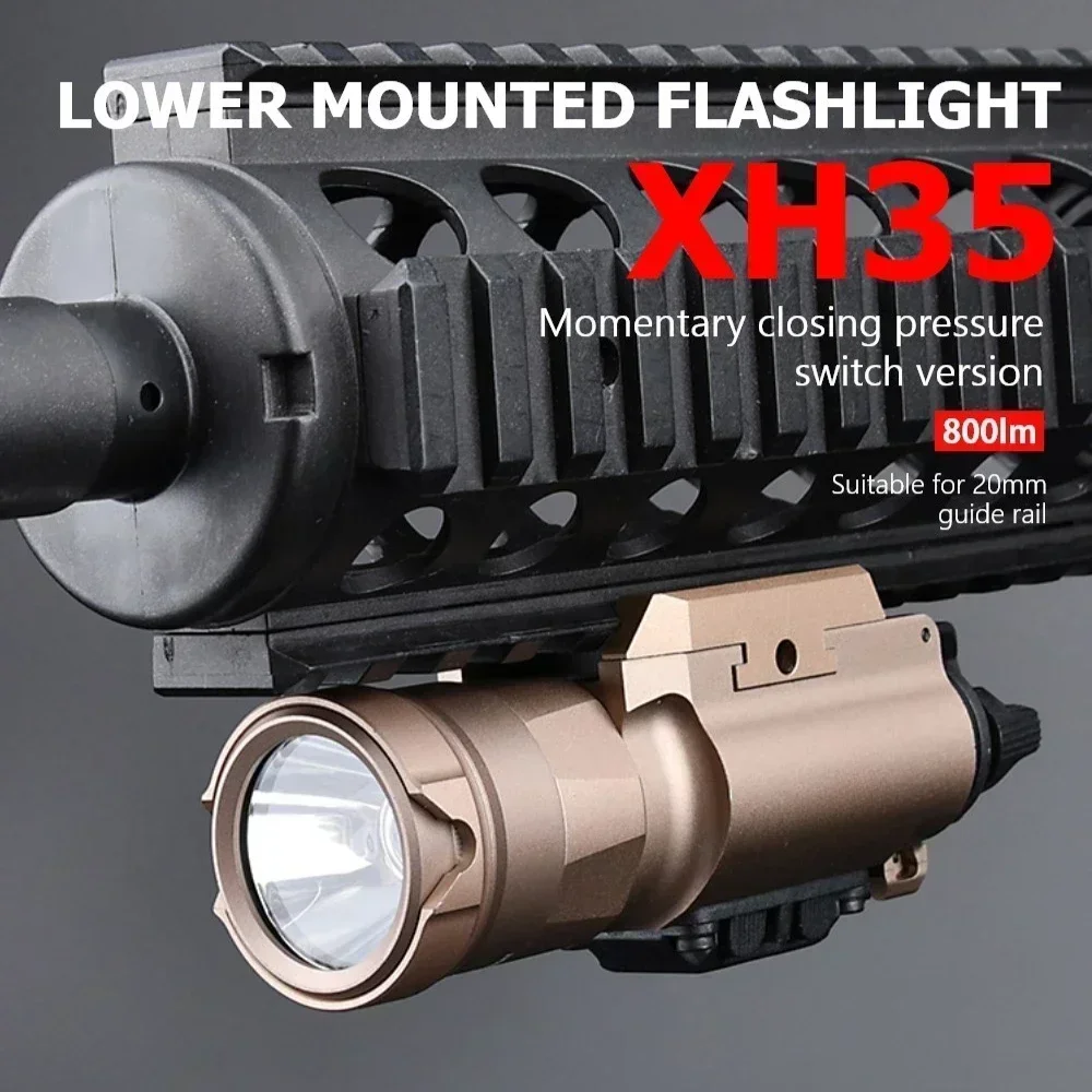 Tactical Surefir X300U Tactical Flashlight Metal Pistol Scout Light Airsoft Weapon Gun Light Hunting Accessories Fit 20MM Rail image 6