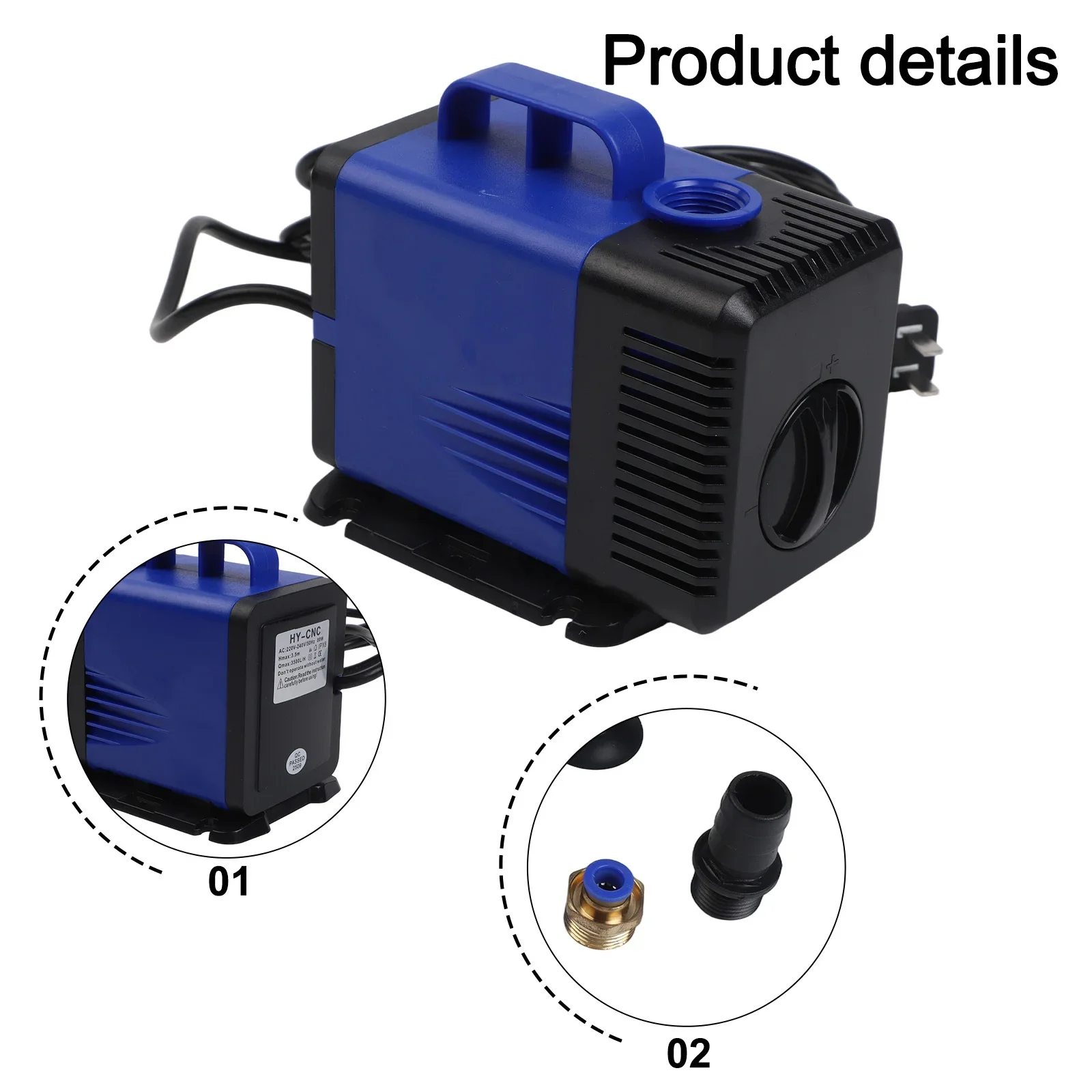 For CNC Machine Tools 220V Water Pump 3.5m Pump Head Electric Drive Mode Good Heat Resistance Sturdy And Practical