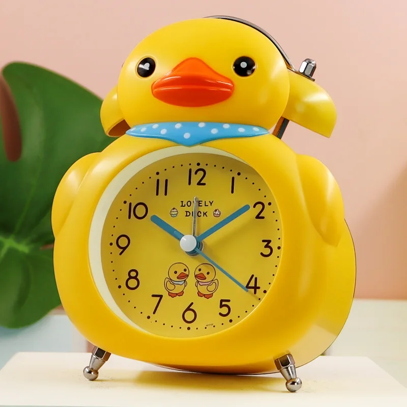 

Alarm Clock Children's Ring Cartoon Anime Cute and Creative Alarm Clock Rabbit Ear Alarm Clock Duck