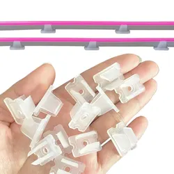 6/8mm LED Strip Clips Connector High Quality Flexible Accessories Plastic Holder  Buckle For 6x12mm  8X16mm 2835 Neon Light