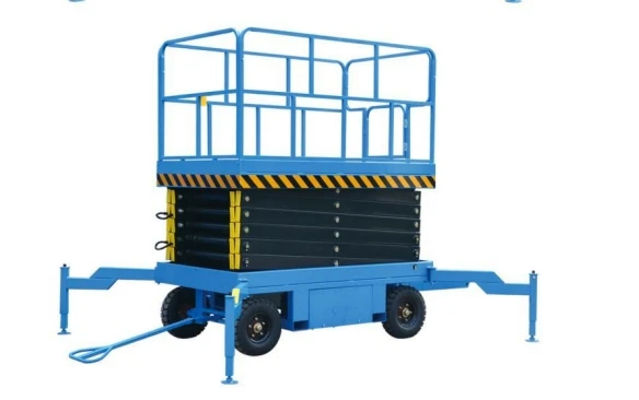 Hand Push Mobile Scissor Aerial Scissor Type Maintenance Work Platform 6M 8m Mobile Hydraulic Lifting Platform Lift Tables