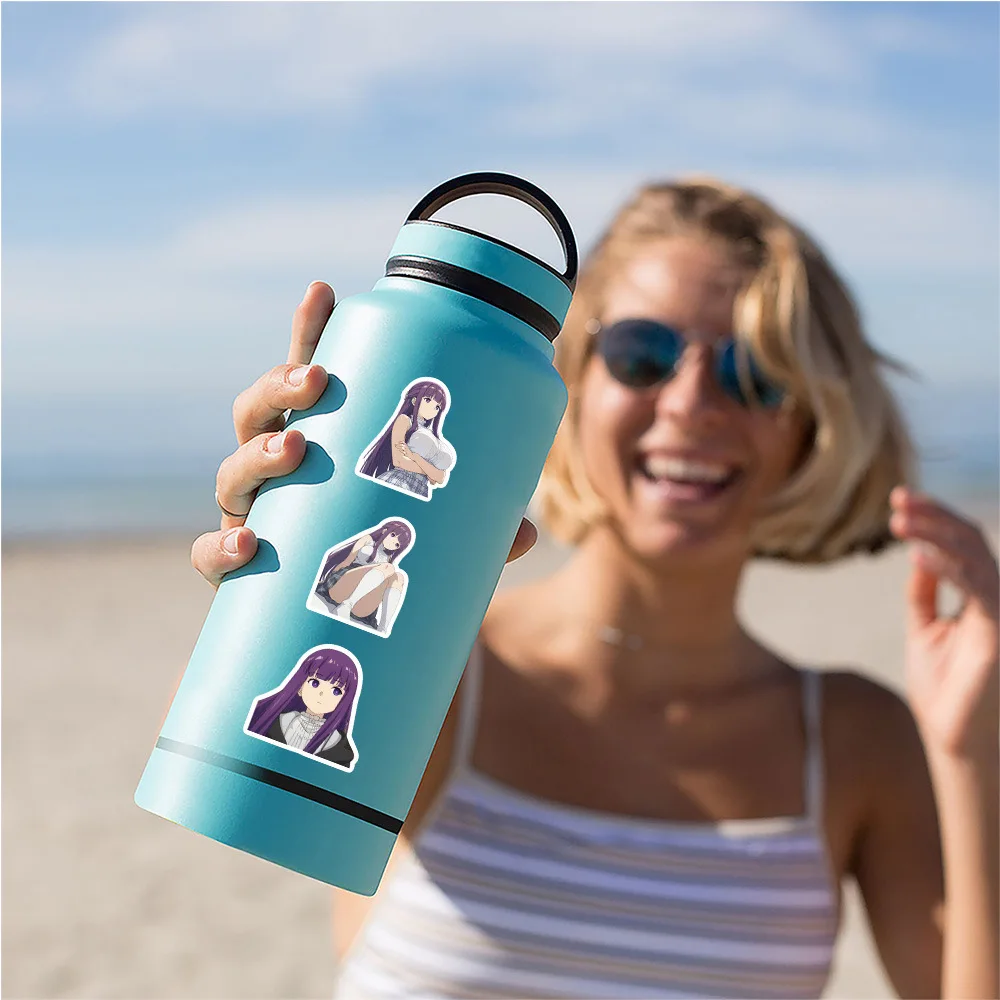 10/60 Phelan Frieren: ما وراء نهاية الرحلة ملصق جرافيتي أنيمي مثير فتاة شارات دفتر ملاحظات الهاتف الغيتار الأمتعة كوب لعب طفل