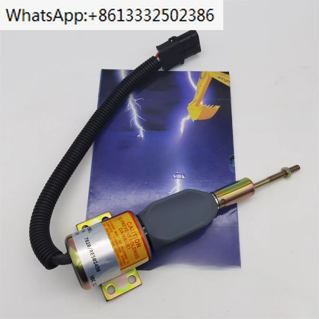 

12v Engine Fuel Shut off Solenoid RE501450 Stop Solenoid Valve RE501450 for Tractors 7610 7710 7810