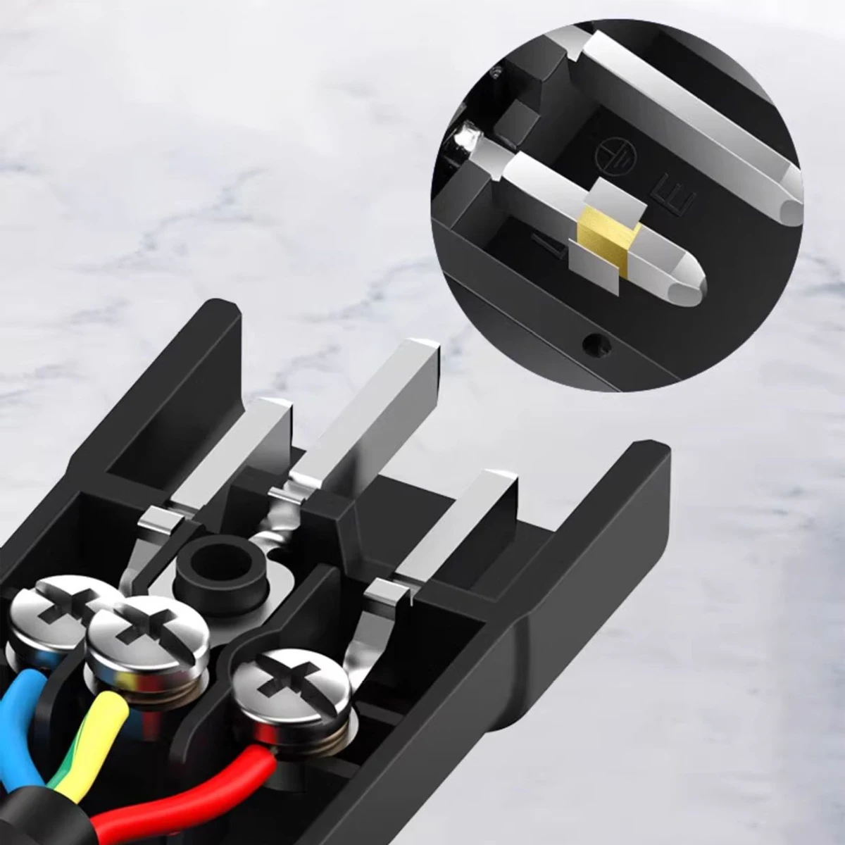 3‑Pin AC Power Plug Connector 15A 250V Black C13 Male Female Power Socket Screw‑Type Wiring Industrial Rewirable Power Connector