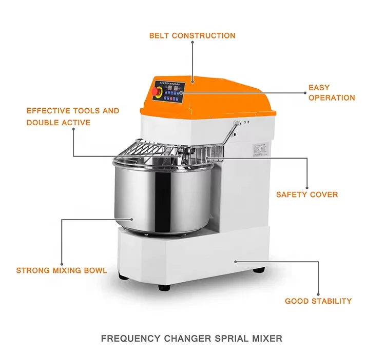 

40L Commercial Large-Capacity Dual-Timer Dual-Action Dual-Speed Dough Mixer For Restaurant Use