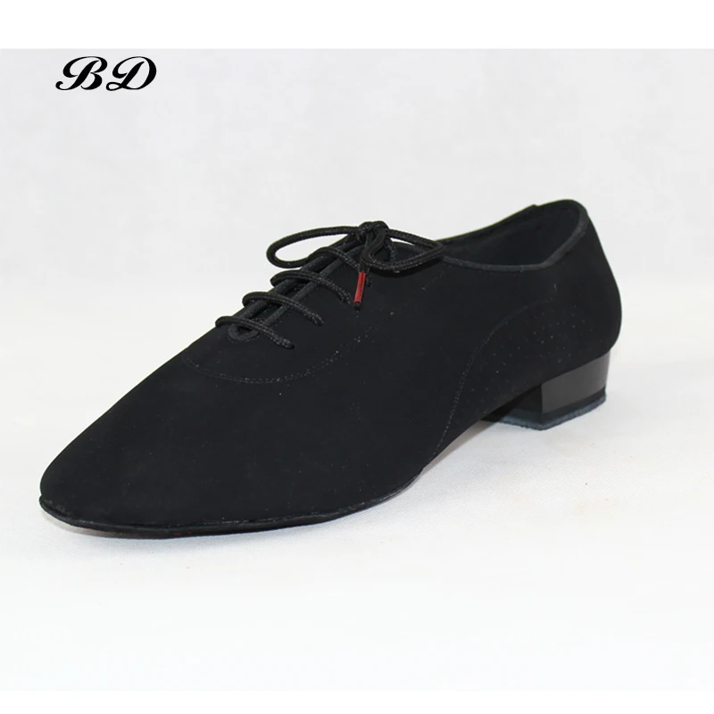 Top sapatos de dança sapato latino moderno masculino couro sola de dois pontos oxford pano grade padrão autêntico saco de meia bddance309 respirável