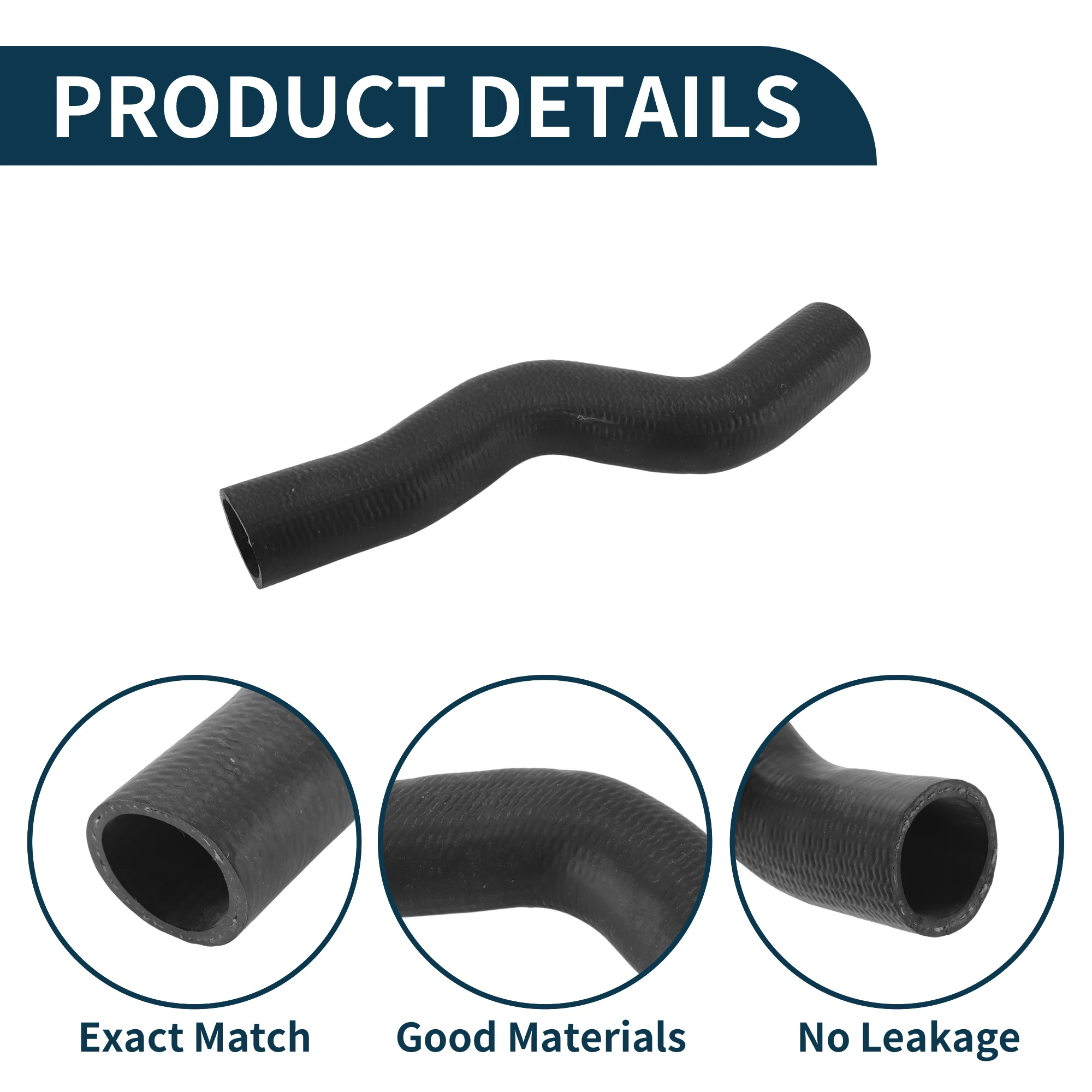 UXCELL Radiator Hose Heater Outlet Pipe for Nissan Teana 2004-2007 No.215019W100 Rubber Upper Black