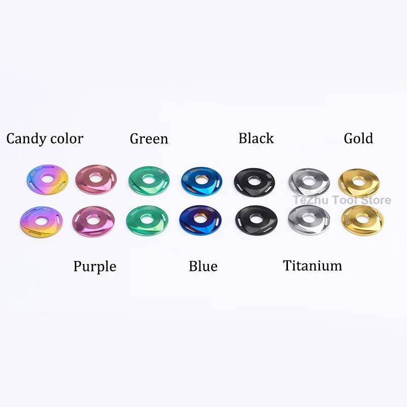 1 st Titanium Wasmachine Rotor Pakking M6 M8 M10 Spacer Pakking Voor Fiets Motor Auto