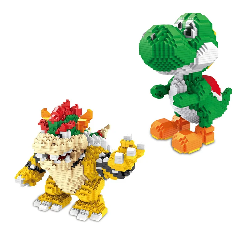 ZMS Magic Blocks Yoshe Blocks Marie bowwser blocks Anime DIY Building Toys Juguetes Auction Figures Kids Gifts