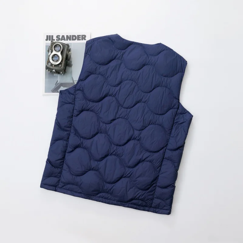 Men's Autumn and Winter Down Vest 2025 New Round Neck Variable V-neck Two-wear Vest Casual Office All-match Men's Vest Waistcoat