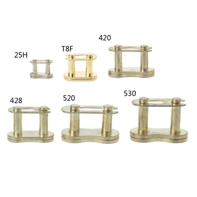 Motorcycle Chain Buckle 25H# T8F# 420# 428# 520# 530# Chain Connector Ring Link Metal Joint