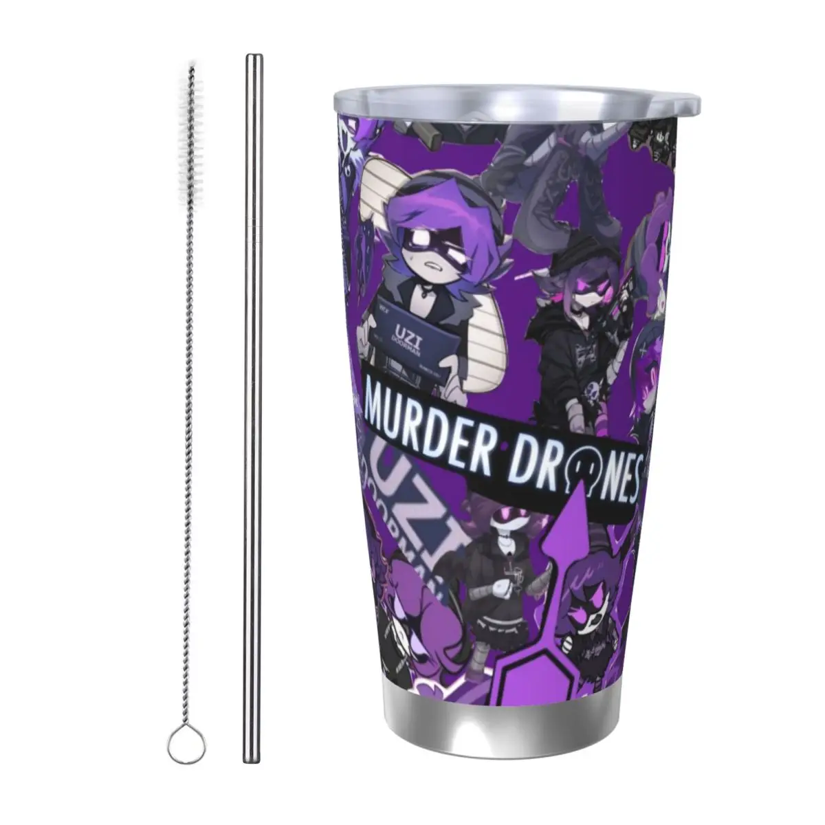 M-Murder-Drones 20oz Stainless Steel Insulated Thermal Coffee Car Cup Cold Hot Mugs Vacuum Flask