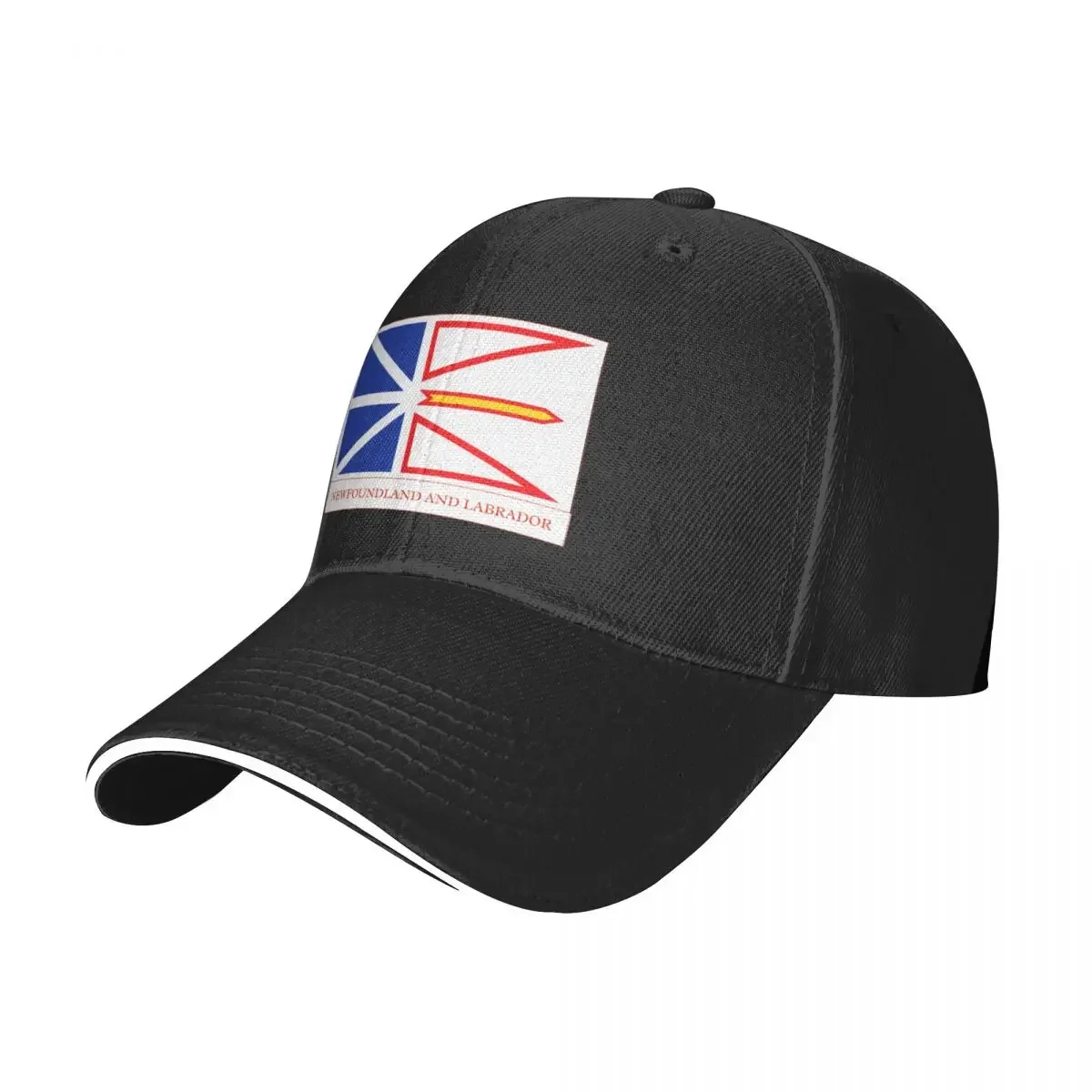 Flag of Newfoundland and Labrador with name - Newfoundland and Labrador Baseball Cap Horse Hat Snapback Cap Golf Women Men's