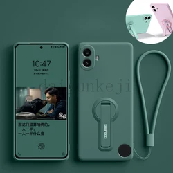 Liquid Silicone Case For Nothing Phone CMF 1 2 Pro Phone Case NothingPhoneCMF Soft Cover Bracket with Holder Screen Protector