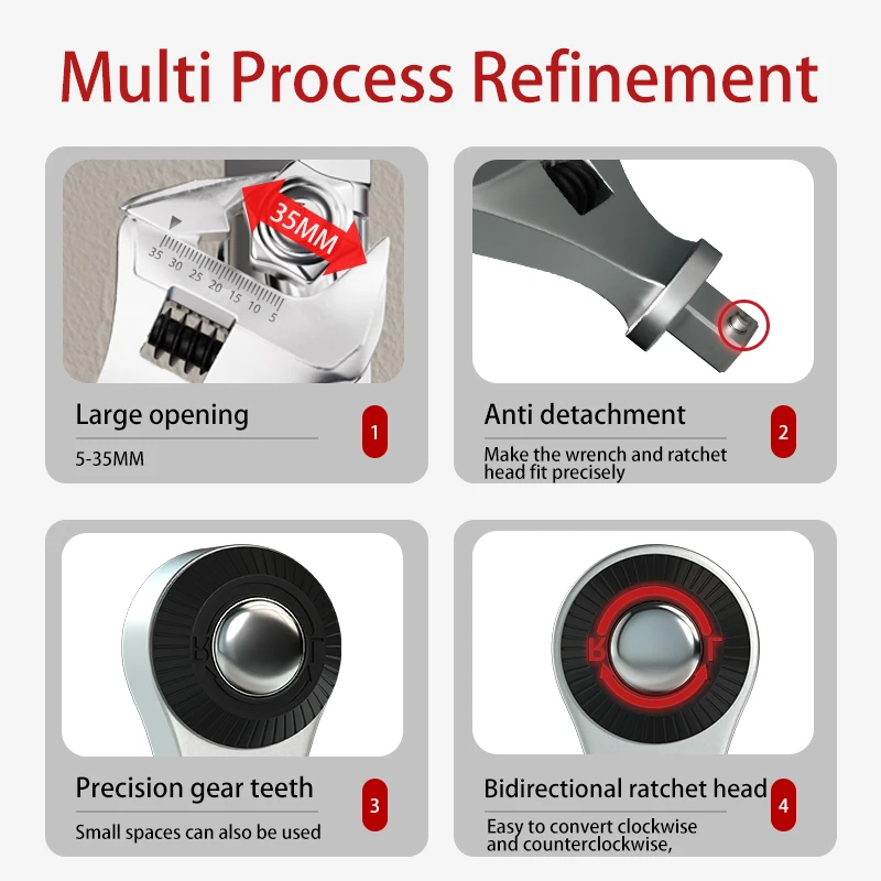Calibrated Adjustable 3-100 Nm Digital Torque Wrench with 1/2'' Ratchet Head & Buzzer Electronic Precision Spanner Set