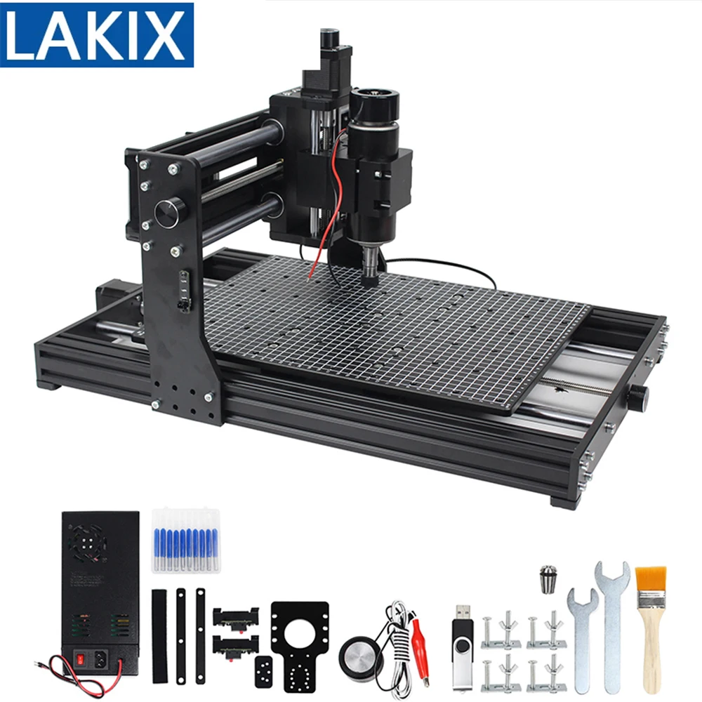 LAKIA 4030 Plus CNC قطع جهاز التوجيه آلة طحن الليزر حفارة CNC النقش طحن آلة التشذيب للمعادن الخشبية
