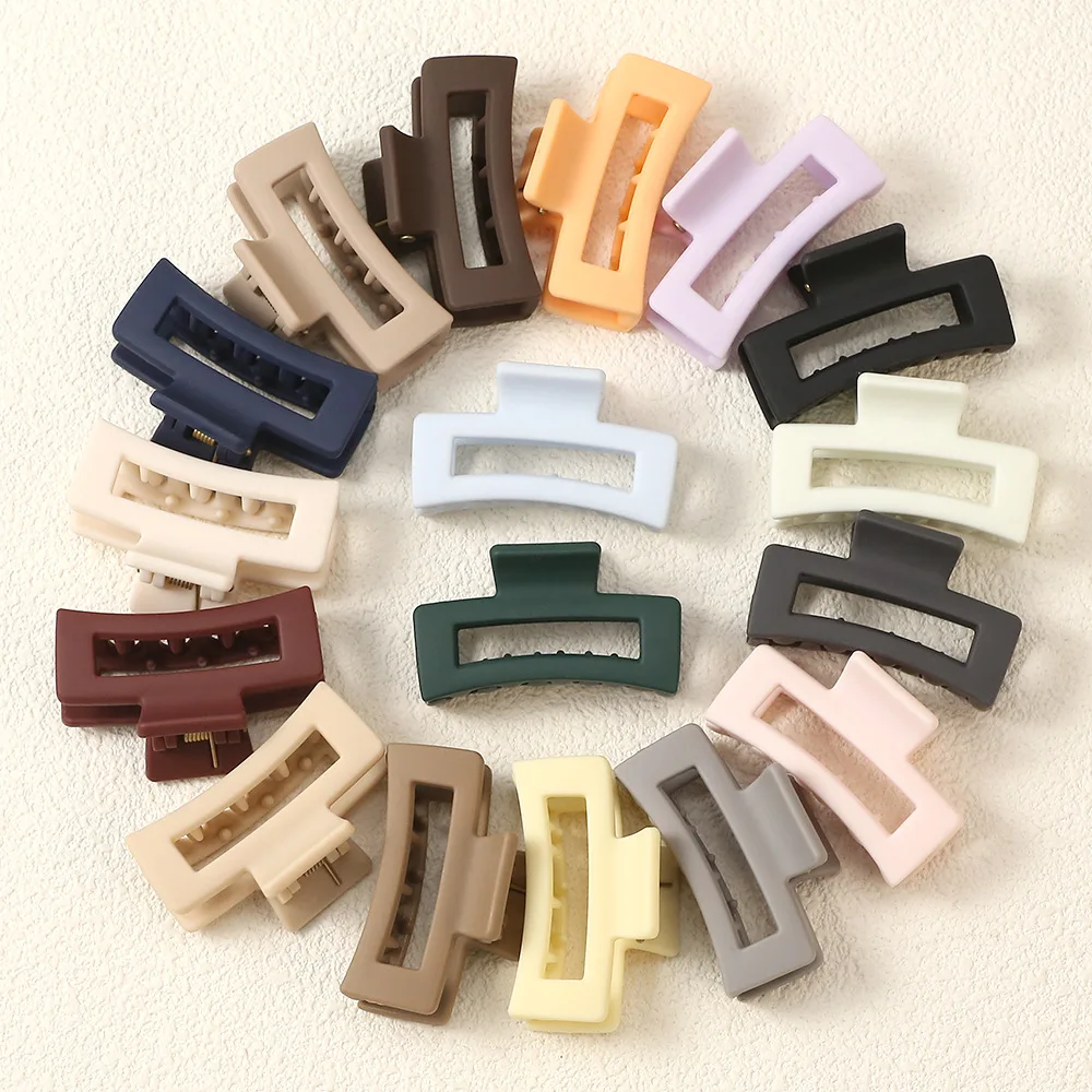 

2pcs Korean Women Girls Plastic Hair Claws Hairclips Headwear Small Size Hairpin Crab Barrette Fashion Ornament Hair Accessories