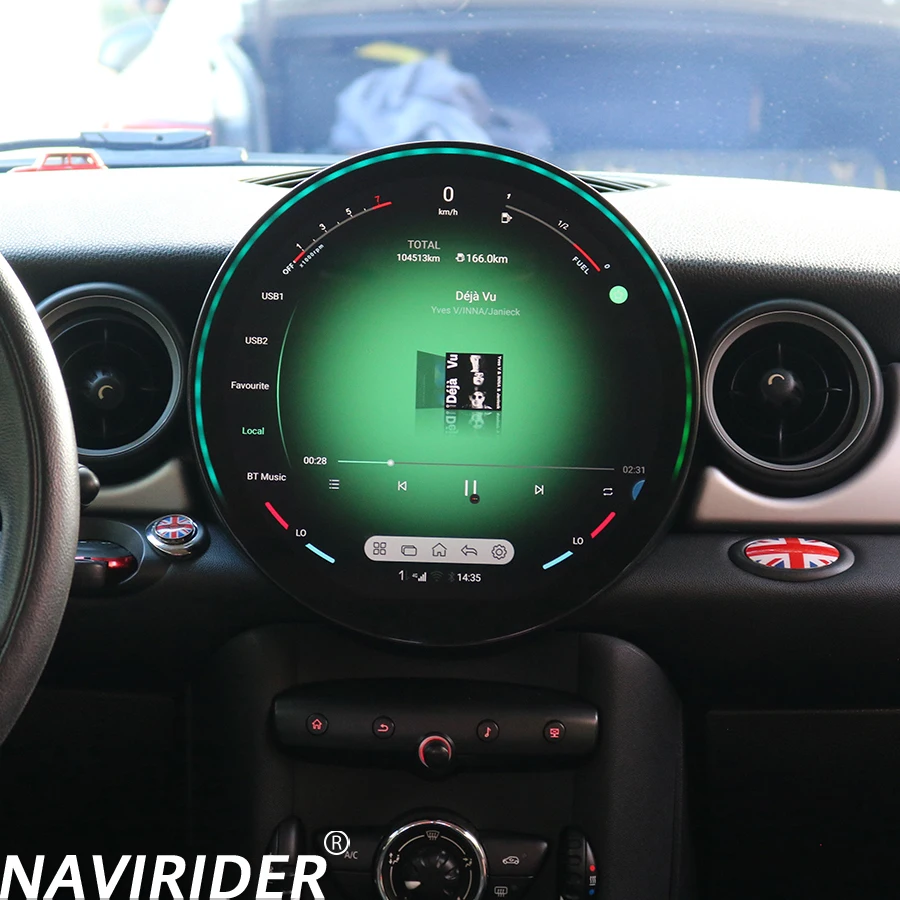 11.8inch Android 14 Car Radio Screen for BMW MINI R56 R60 2007-2014 with GPS Video Stereo Navigation Multimedia 4G WIFI Carplay