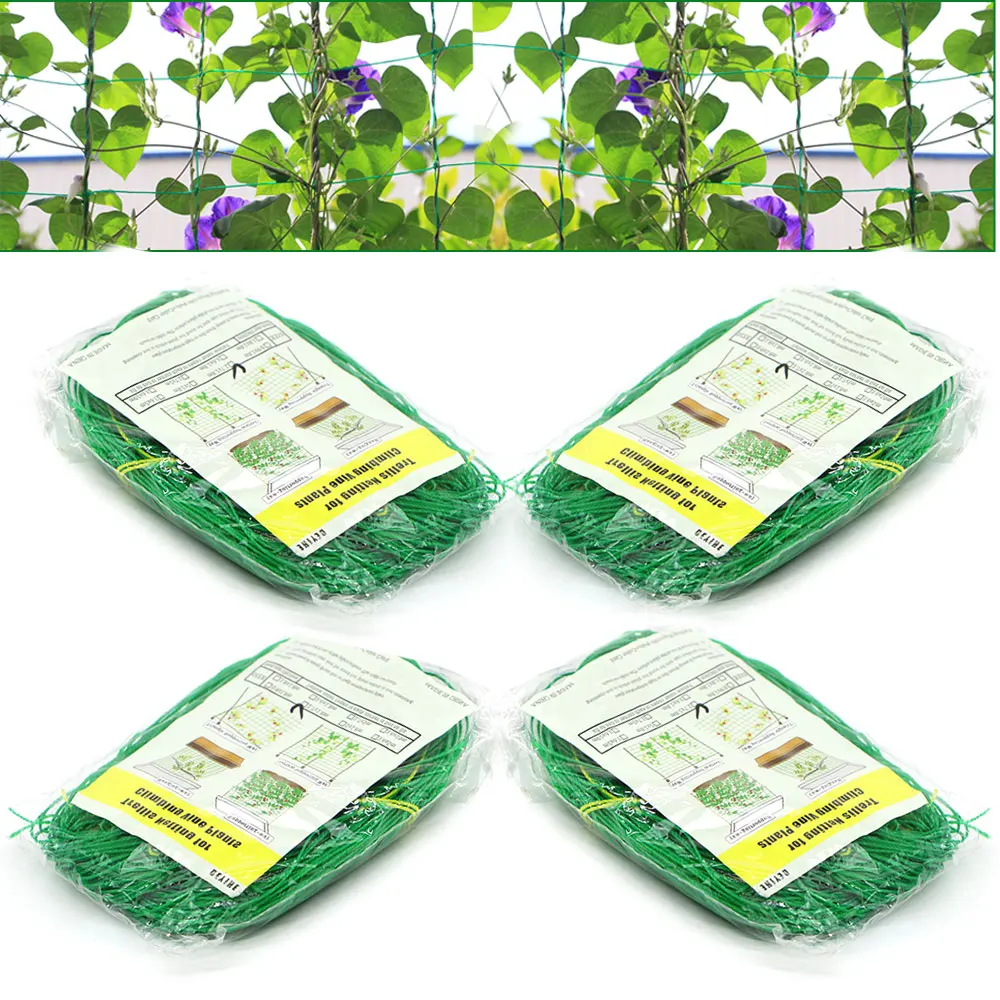 1PC Garden Plants Climbing Net Plastic & Nylon Net Morning Glory Flower Vine Netting Support Net Grow Holder Trellis Netting