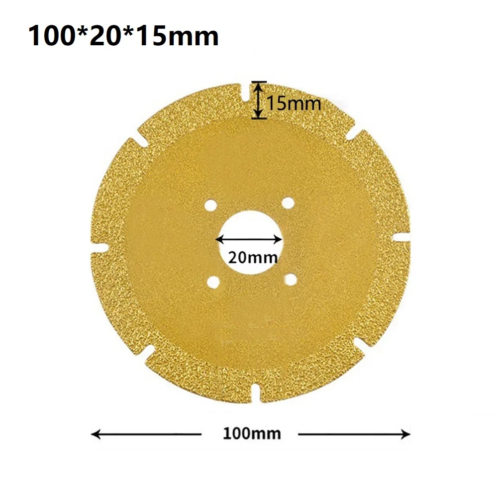 Disque à tronçonner diamant brasé sous vide, scie à métal, lame de scie pour acier, métal, pierre, béton, granit, céramique, carreaux, 1 pièce