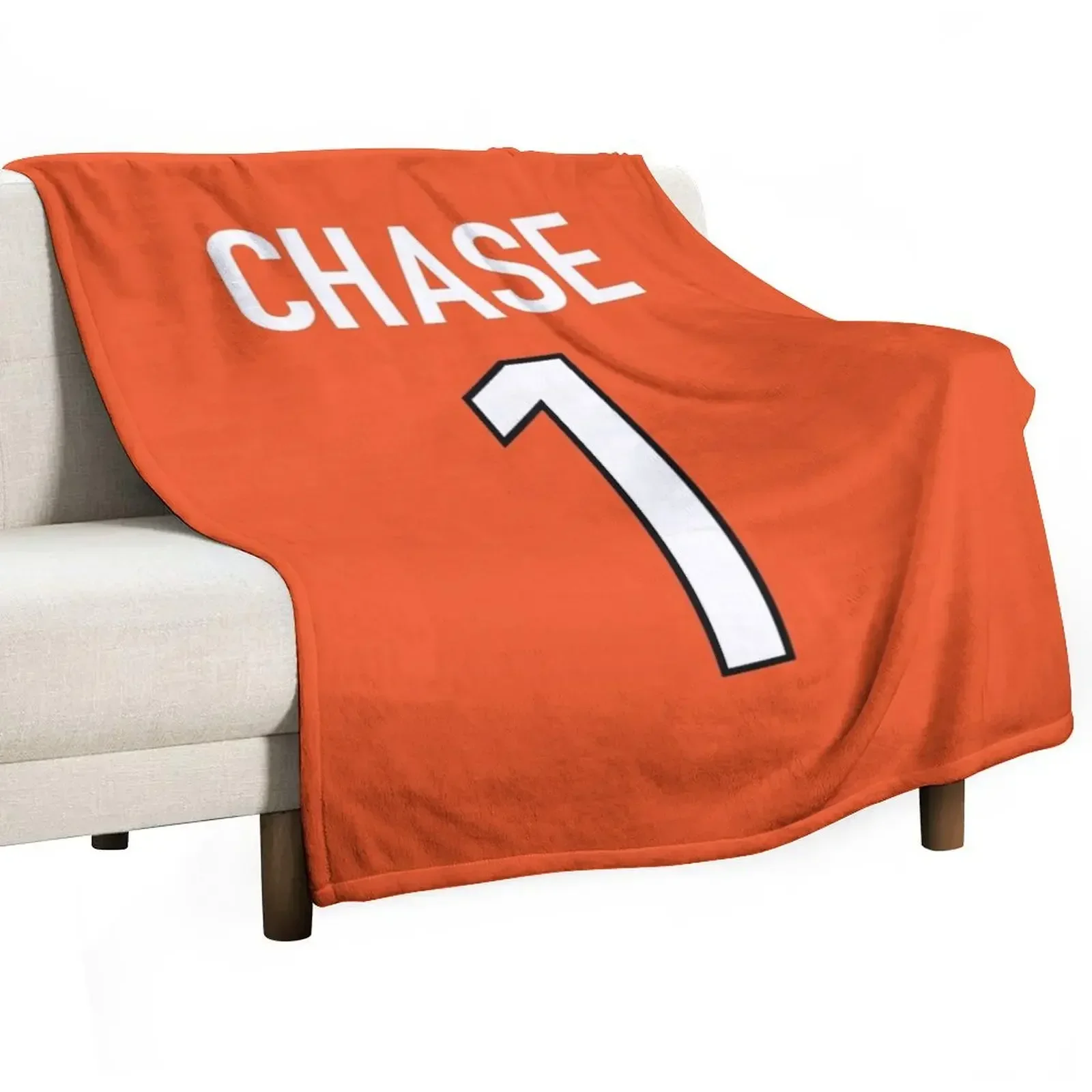 Ja'Marr Chase Orange Bengals Jersey - #1 Throw Blanket Soft Plush Plaid Flannel Sofa Quilt blankets ands Blankets