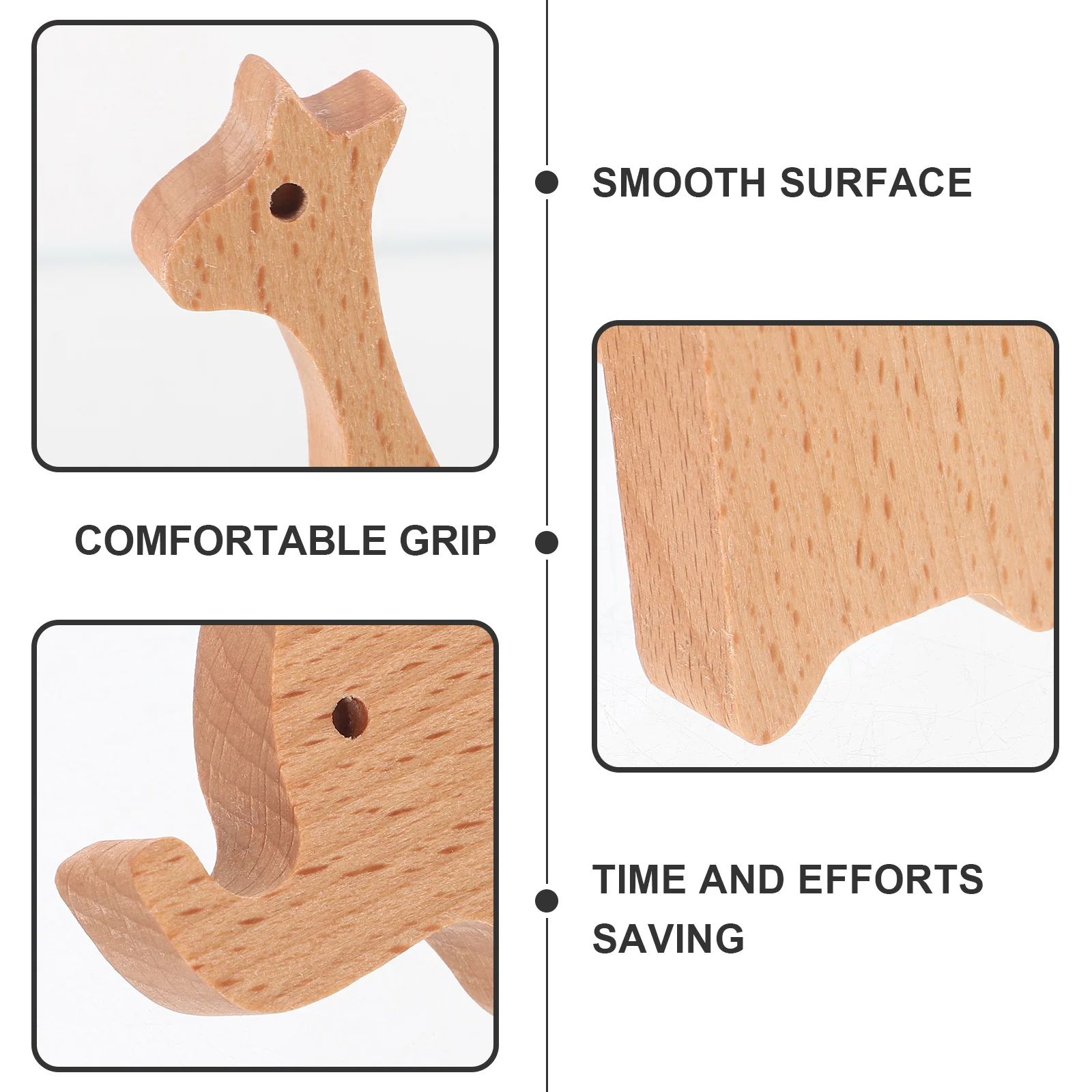 

6Pcs Animal Cabinet Knobs Small Wooden Door Pulls for Kitchen Cupboard Dresser Drawer Handles Furniture Hardware