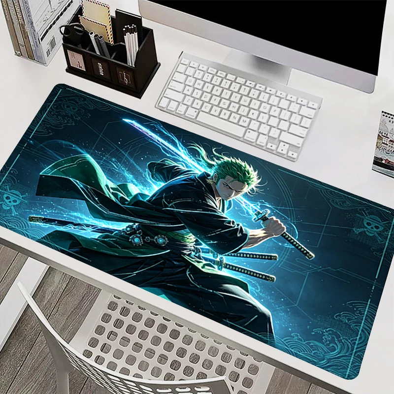 Pc Gaming Set - ビッグマウスパッドゲーマーカーペットHDプリントO-one P-pieceゾロアニメ拡張デスクマットPCコンピュータゲームアクセサリー抗摩耗マウスパッド